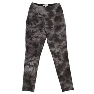 Rachel Zoe Leggings Womens Small Gray Mid Rise Tie-Dye Athleisure Gym Yoga